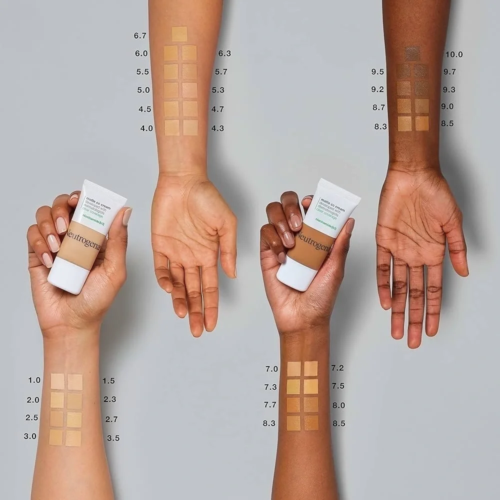 3/$12 Neutrogena 8.0 Amber Flawless Matte CC Cream 1oz